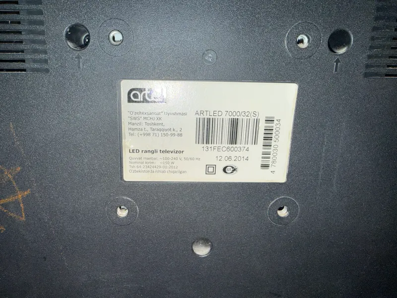 2 ta Artel 7000 32 dyuymli televizor sotaman. 6