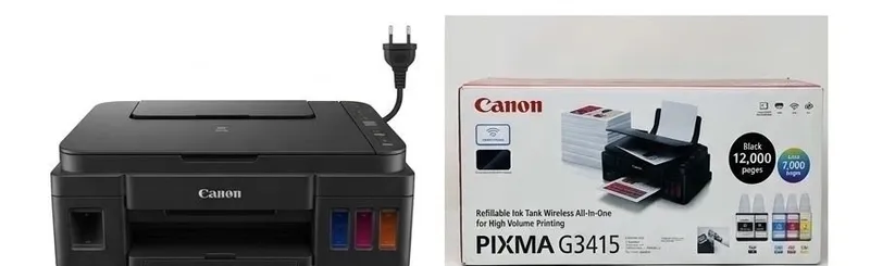 Canon PIXMA G3415 purkagichli ko‘p funksiyali qurilma (printer, skaner, nusxa ko‘chirgich, uzluksiz siyoh yetkazib berish tizimi bilan) IDEAL 2 Canon PIXMA G3415 purkagichli ko‘p funksiyali qurilma (printer, skaner, nusxa ko‘chirgich, uzluksiz siyoh yetkazib berish tizimi bilan) IDEAL 2