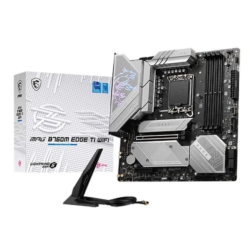 Материнская плата MSI MPG B760M EDGE TI WIFI (LGA1700, DDR5) Новая! 1 Материнская плата MSI MPG B760M EDGE TI WIFI (LGA1700, DDR5) Новая! 1