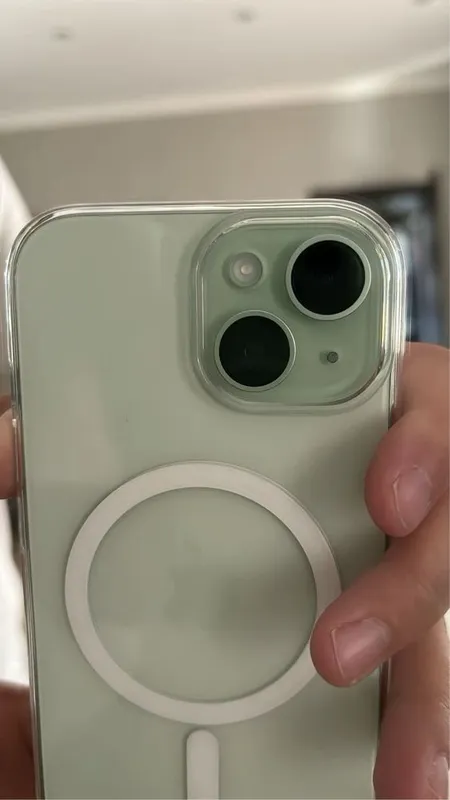 iPhone 15 128 GB Green, 87% Battery, korobka bor
