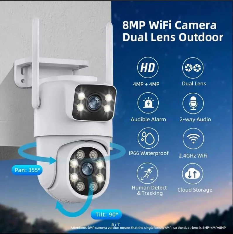 IP камера для дома Gadinan PTZ IP Camera A30 8MP 4K — фото 4