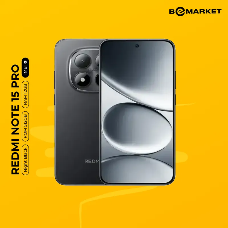 Redmi Note 15 Pro, Night Black, 12/512 GB