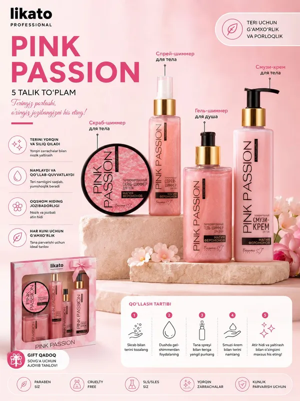 Pink passion nabor