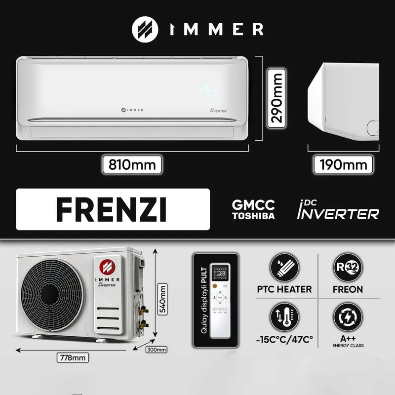 Кондиционер Immer 12/18 Inverter примой дилера низки цена +доставка 1 Кондиционер Immer 12/18 Inverter примой дилера низки цена +доставка 1