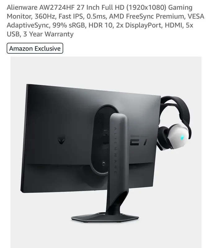 Alienware 27’inch 360hz monitor 3 Alienware 27’inch 360hz monitor 3