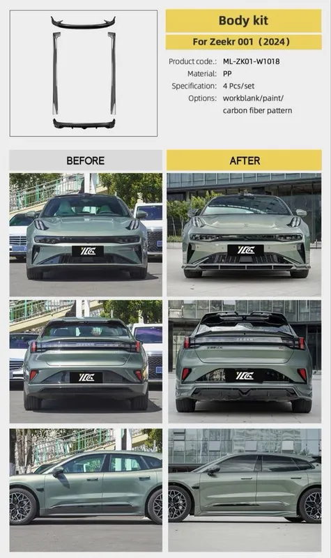 Zeekr 001 обвес бодикит bodykit