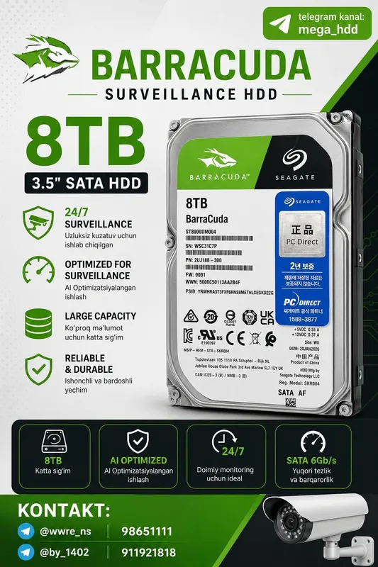 Segate 10 tb HDD Skyhawks жёсткий диск hard disk — фото 5