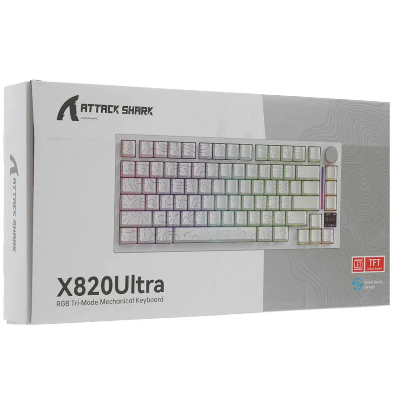 ; Клавиатура ATTACK SHARK X820 Ultra RU/ Moon Night/ Gift Switch 6 ; Клавиатура ATTACK SHARK X820 Ultra RU/ Moon Night/ Gift Switch 6