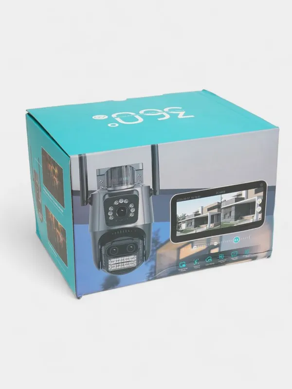 Wi-Fi Smart Kamera 8x Zoom / Ikki linzali / Tungi ko'rish (Yangi) Wi-Fi Smart Kamera 8x Zoom / Ikki linzali / Tungi ko'rish (Yangi)