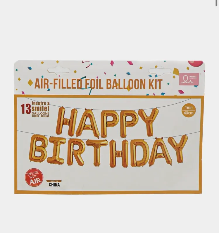 Bayram uchun sharlar(folga shar)Шар happy birthday — фото 1