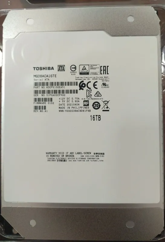 Toshiba 16 tb HDD жёсткий диск hard disk