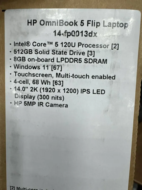 Hp Omnibook 5 Flip 14.0 — фото 1