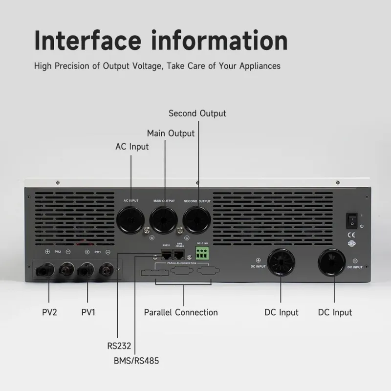 12- kw hybrid inverter 1-phasa — фото 4