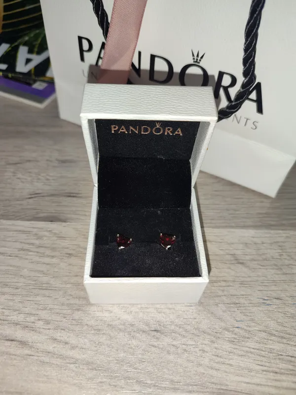Серьги сердце Pandora оригинал серебро — фото 2