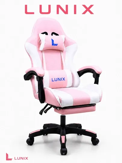 Игровое кресло LUNIX с подставкой для ног 9