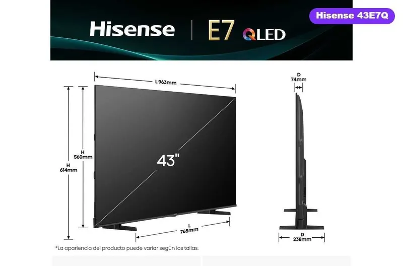 QLED телевизор Hisense 43E7Q 43″ 4K Dolby Vision — первые руки 2 QLED телевизор Hisense 43E7Q 43″ 4K Dolby Vision — первые руки 2