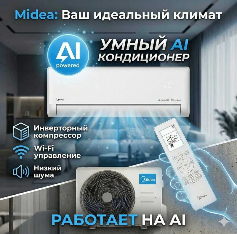 Кондиционер MIDEA модель ALBA Pro - 9,000 Btu / Inverter / Новинка ! 1 Кондиционер MIDEA модель ALBA Pro - 9,000 Btu / Inverter / Новинка ! 1