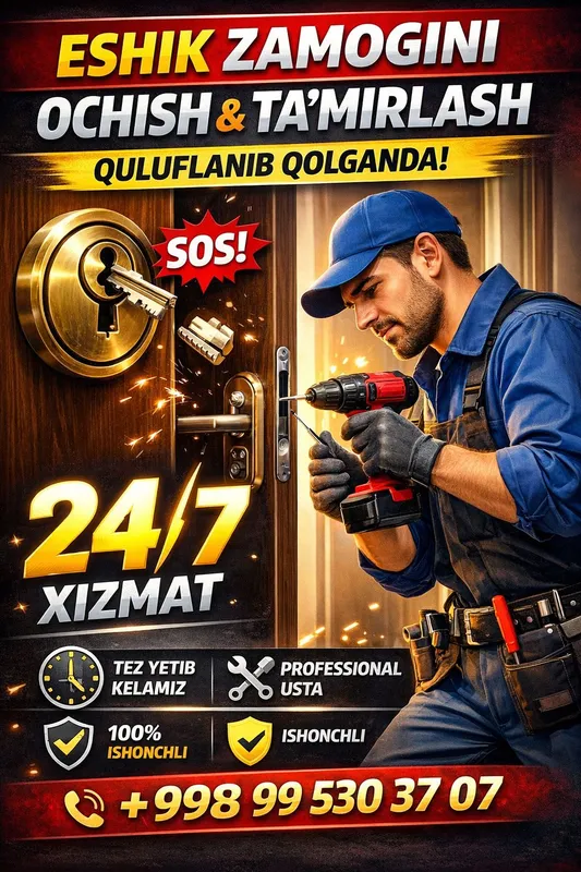 Eshik ochish va remot qilish 24/7