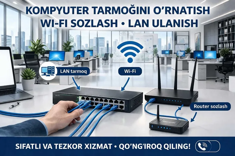 Wi-fi LAN ofis va uy uchun IP camera IP telefaniya