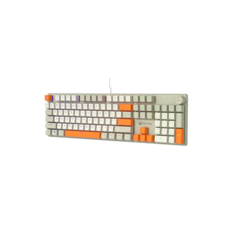 ! Проводная механическая клавиатура Meetion MK009 (MK009RDP) White — фото 3
