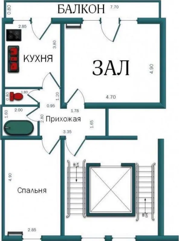 метро Чиланзар 2х ком одельный ход