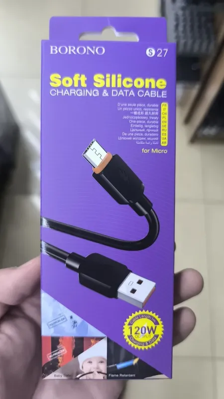 Type-C kabel, 120W tezkor zaryad, 1m.