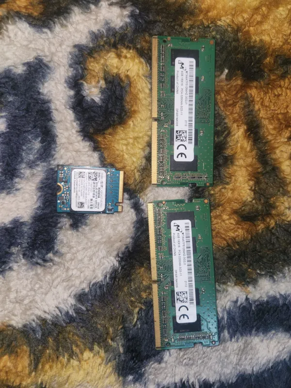 Озу для ноутбука две палажки по 4 гб ddr4 и память 512 гб — фото 1