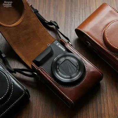 Кожаный чехол для Canon G7X mark 3 III 2 Кожаный чехол для Canon G7X mark 3 III 2