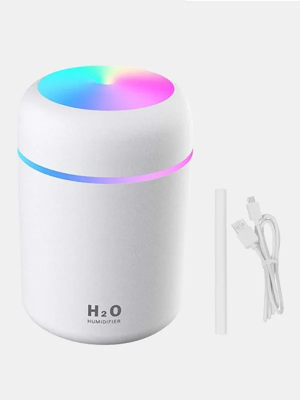 Увлажнитель воздуха H2O, компактный размер, RGB подсветка, бесшумный — фото 3 Увлажнитель воздуха H2O, компактный размер, RGB подсветка, бесшумный — фото 3