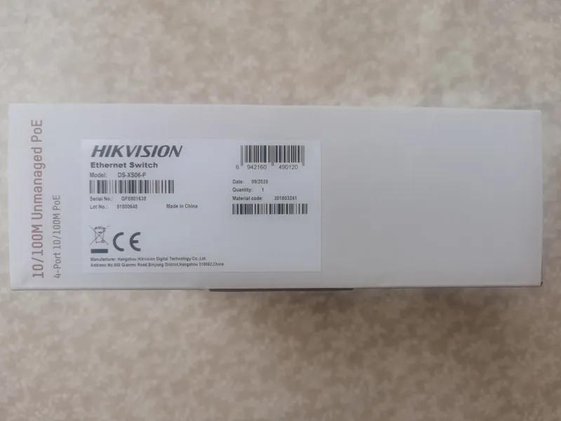 HIKVISION Ethernet Switch Model: DS-XS06-P — фото 2