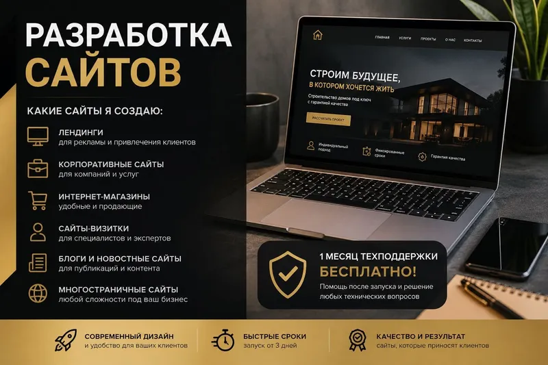 Сайт для бизнеса от 100$ | Быстро и недорого