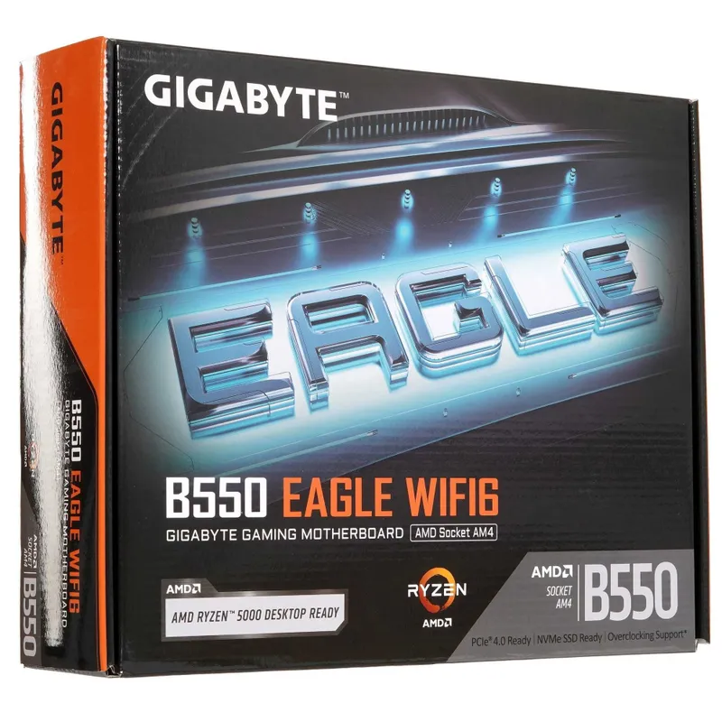 - Материнская плата MB Gigabyte AMD AM4 B550 EAGLE WIFI6 DDR4 3 - Материнская плата MB Gigabyte AMD AM4 B550 EAGLE WIFI6 DDR4 3