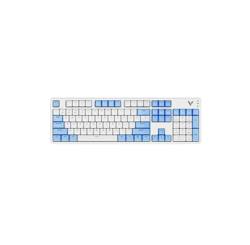 ; Механическая клавиатура GAMING KEYBOARD RAPOO V500PRO White Cerulean 1
