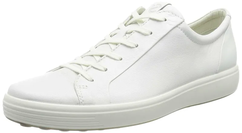 ECCO Men's Soft 7 City Tie Sneaker, White, 46 размер — фото 1
