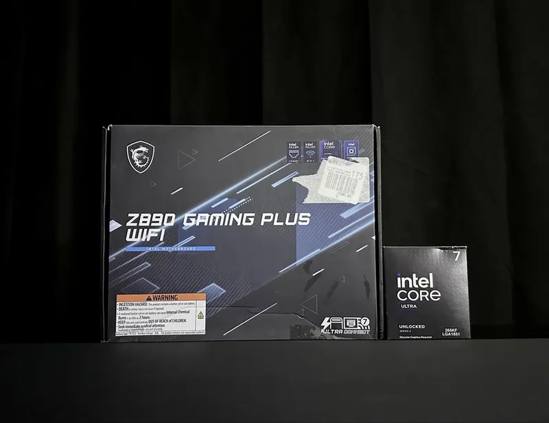 Intel Core Ultra 7 265F + MSI Z890 Gaming Plus WiFi