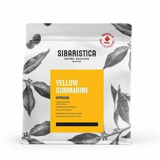 Кофе Sibaristica Yellow Submarine в зёрнах (200 гр.) 2 Кофе Sibaristica Yellow Submarine в зёрнах (200 гр.) 2