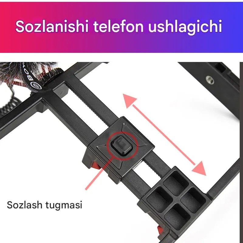 JMARY MT-33 telefon tripod rig – vlog uchun — фото 3