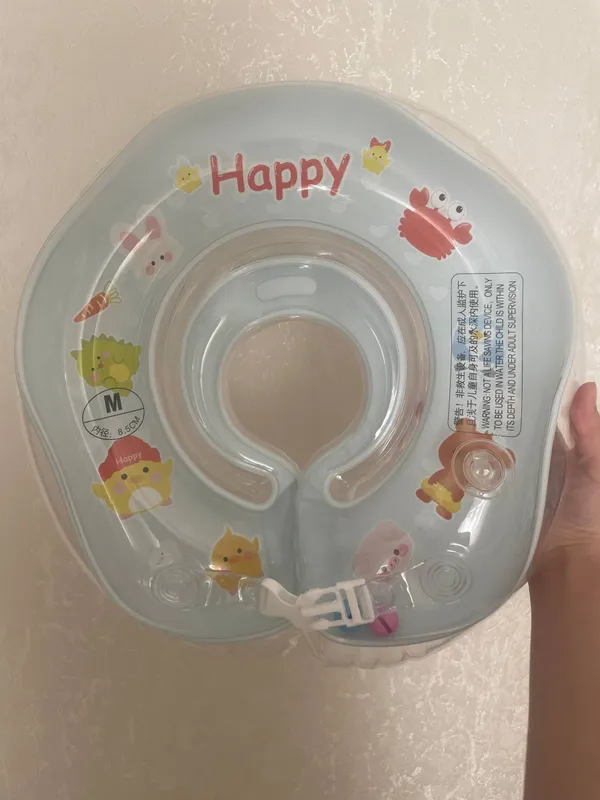 1 yoshgacha bo‘lgan bola uchun bo‘yinga taqiladigan suzish halqasi 1 1 yoshgacha bo‘lgan bola uchun bo‘yinga taqiladigan suzish halqasi 1