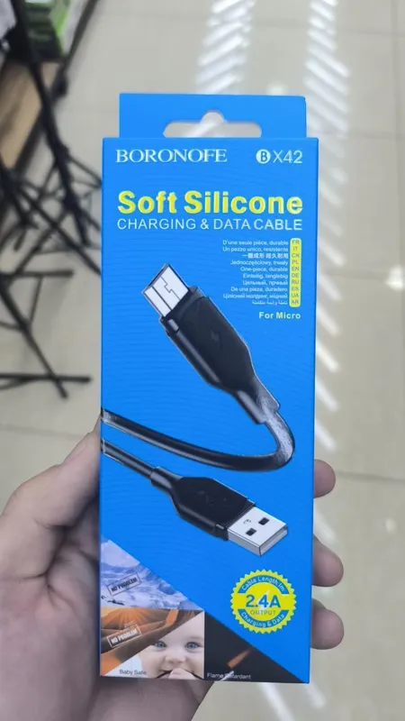 Type-C- Micro kabel, 120W tezkor zaryad, 1m.