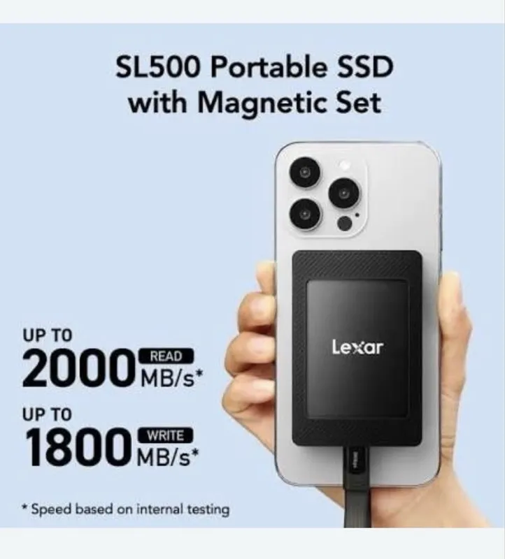 Lexar. ssd magsafe sl500. 1 tb. 2 tb. Портативный portable. — фото 7