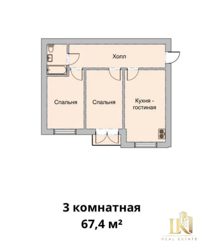 Продаётся просторная 3-комнатная квартира в новостройке в ЖК VIA PORT — фото 1