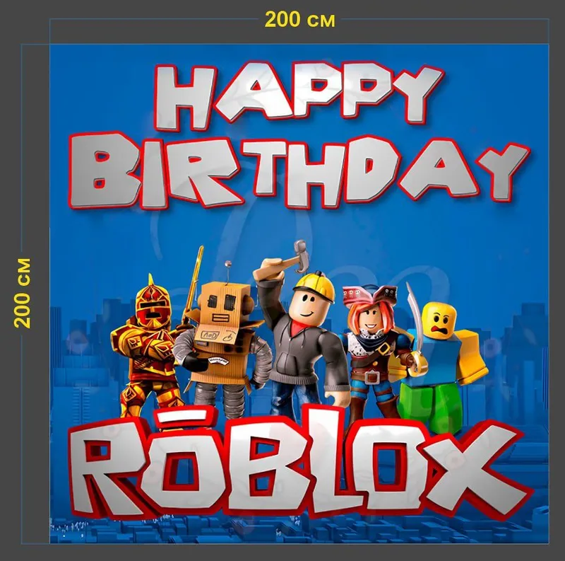 Banner Roblox Happy Birthday