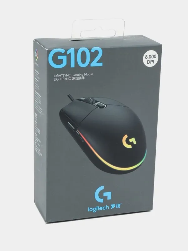 Игровая мышь Logitech G102, мышка, игровая, для компьюетра, для пк
