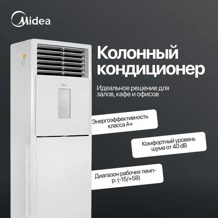 Кондиционер Колонный Midea модель FST- 60,000 Btu / INVERTER/ Доставка — фото 7