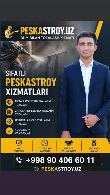 Peskastroy xizmatlarimiz kimga kere bosa aloqaga chiqorasilar — фото 5