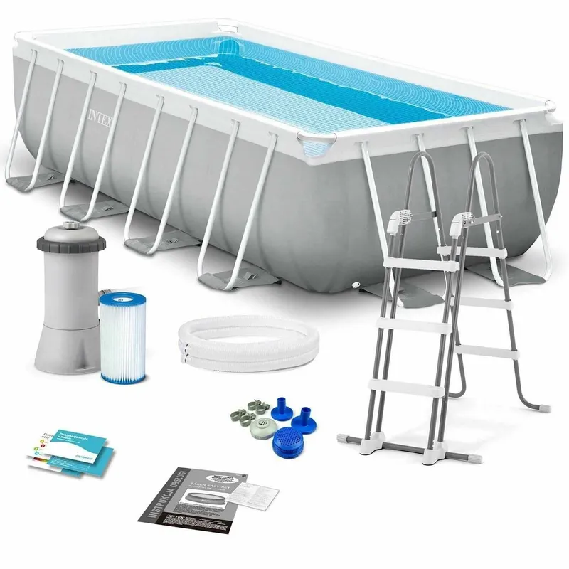 Бассейн Intex "Prism Frame Pool" 26790, каркасный, 400x200x122 см 8 Бассейн Intex "Prism Frame Pool" 26790, каркасный, 400x200x122 см 8