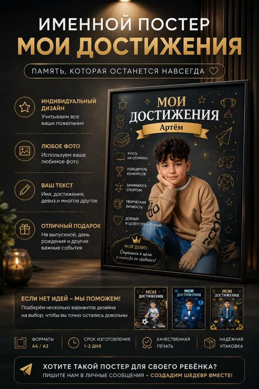 Подарки с вашим дизайном. Постеры, холсты, магниты. Giftify.uz 1