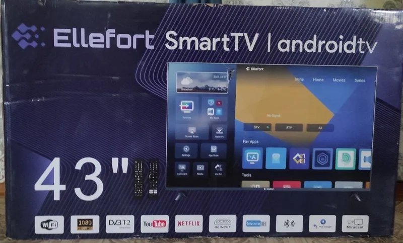 Ellefort Tv , Samart 43 lik , yangi ishlatilmagan 2 mln dan kami yo'q