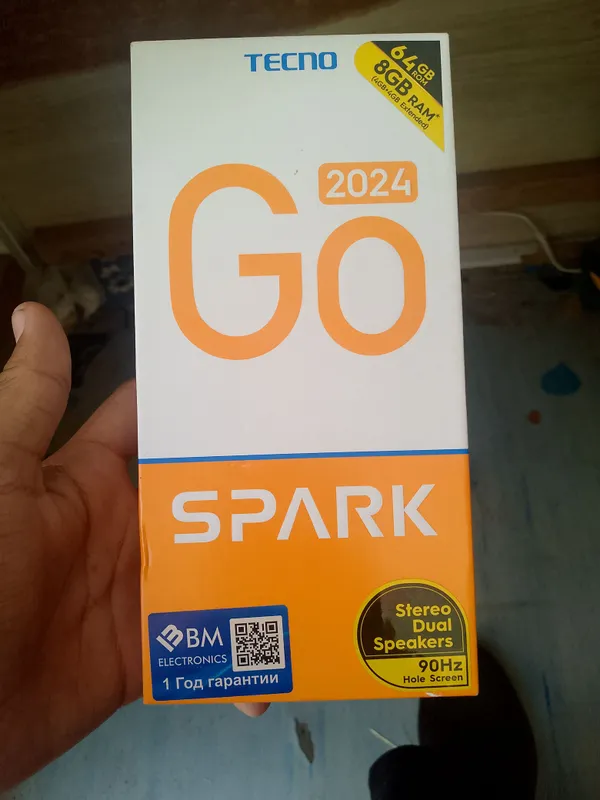 Tecno Spark go 2024 yangi  narxi 1mln kami bor