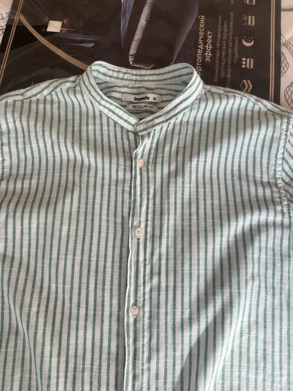 Indenim yozgi ko'ylak 100 % pazta L razmer — фото 1